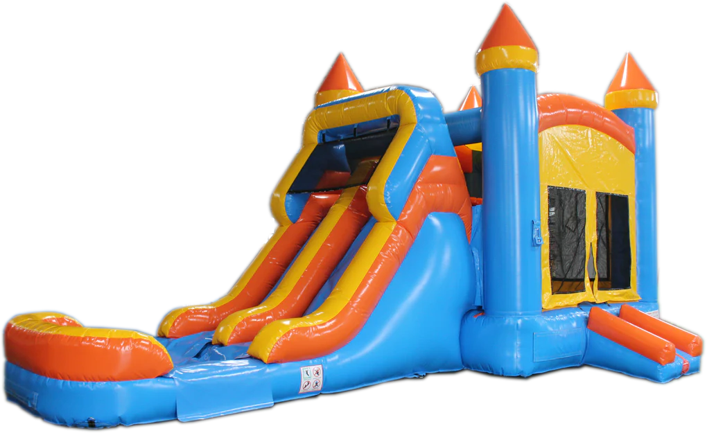 Orange Combo bounce house rental